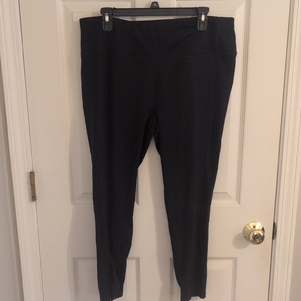 Avia Black Ponte Pull-On Leggings
